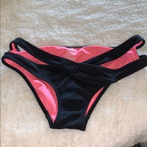 PINK black bathing suite bottom